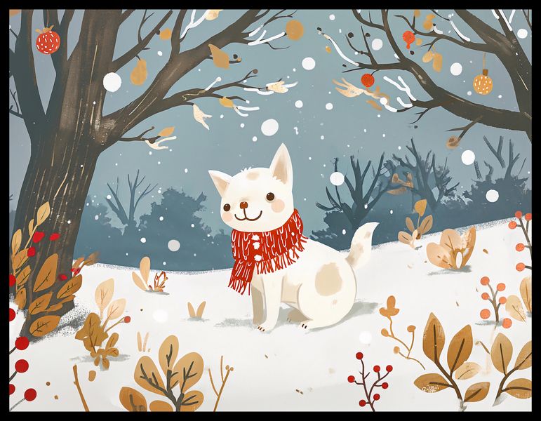 Plakat 65x50cm Śnieżny Kompan zdjęcie 2