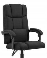 FOTEL BIUROWY MATERIAŁOWY CABRO C505 CZARNY TKANINA