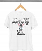 KOSZULKA DZIECIĘCA T-SHIRT - DZIEŃ ZEBRY NIETYPOWE DNI - XS 110-116