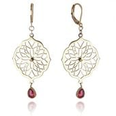 Kolczyki Wiszące Ze Stali Szlachetnej Pozłacanej Zamek Angielski