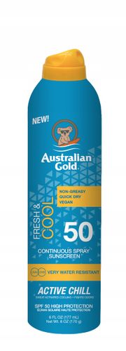 AUSTRALIAN GOLD SPF50 Continuous Active Chill 177m na Arena.pl