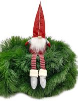 SKRZAT KRASNAL GNOM ŚWIĄTECZNY SIEDZĄCY DEKORACJA NA KOMINEK PARAPET