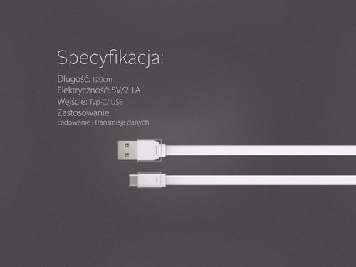 Kabel USB Typ C 120cm Dwustronny Black na Arena.pl