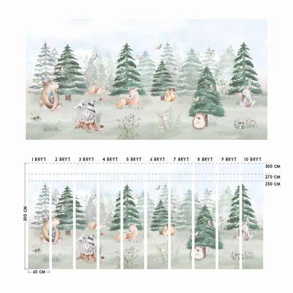 Tapeta Leśna W01 250 cm Płótno zdjęcie 4