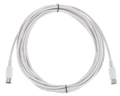 Kabel przewód MIDI 5 pin 6 m the sssnake biały