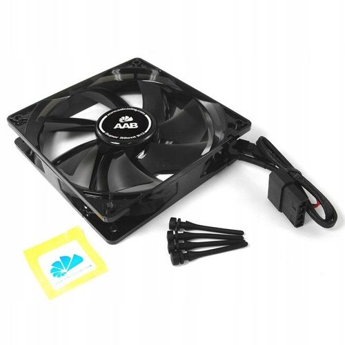 AAB SUPER SILENT R 12 CM CICHY FAN WENTYLATOR WIATRAK OBUDOWA PC 120mm 9dB na Arena.pl