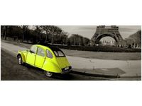 100X40CM ŻÓŁTY CITROEN OBRAZ DREWNO