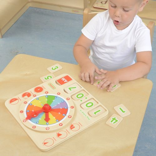 MASTERKIDZ TABLICA EDUKACYJNA NAUKA CZASU na Arena.pl