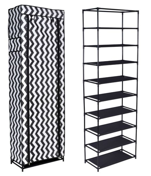 Szafka tekstylna na buty Lea - zebra zdjęcie 1
