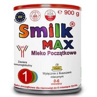 Smilk MAX 1 900g Mleko Modyfikowane Początkowe dla Dzieci