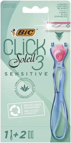 BIC CLICK 3 SOLEIL SENSITIVE MASZYNKA DO GOLENIA DLA KOBIET + 6 WKŁADÓW na Arena.pl
