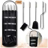 ZESTAW KOMINKOWY MALMO 5W1 NARZĘDZIA AKCESORIA DO KOMINKA PIECA POGRZEBACZ