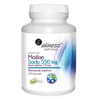 ALINESS MAŚLAN SODU 550 mg 100 K KWAS MASŁOWY 170 mg SODIUM JELITA BIEGUNKA