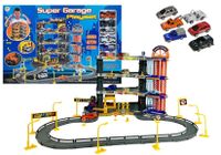 ND24_1194 Zestaw Super Garaż Poziomowy Parking + 6 Autek