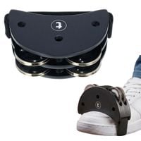 Tamburyn na nogę stopę Thomann TCA Foot Tambourine Drewno Czarny do Cajon