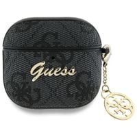 guess gua4g4gsmk airpods 4 cover         czarny/black 4g charm