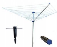 SUSZARKA OGRODOWA MOCNA METALOWE OBEJMY KOTWA