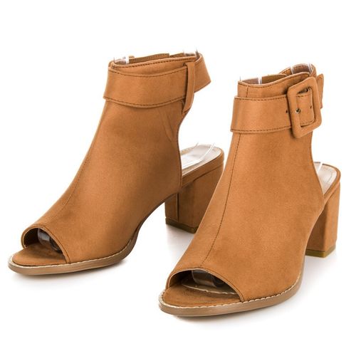 Camelowe botki peep toe r.41 na Arena.pl