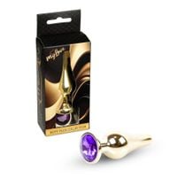Mylove Toys - Jewellery Gold Butt Plug- Purple