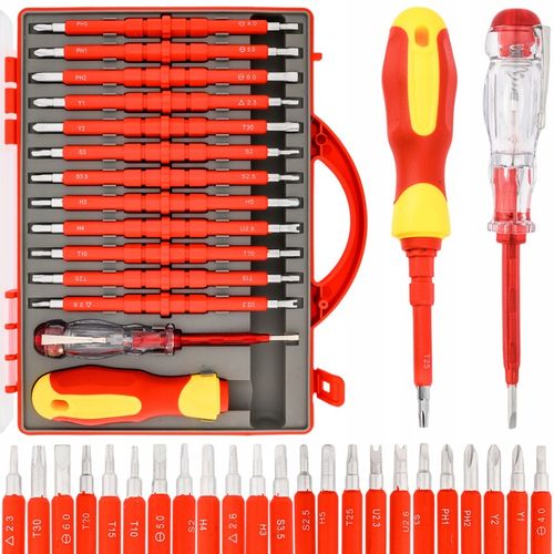 ZESTAW WKRĘTAKÓW ŚRUBOKRĘTY IZOLOWANE 25 ROZMIARÓW + WALIZKA DLA na Arena.pl