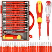 ZESTAW WKRĘTAKÓW ŚRUBOKRĘTY IZOLOWANE 25 ROZMIARÓW + WALIZKA DLA