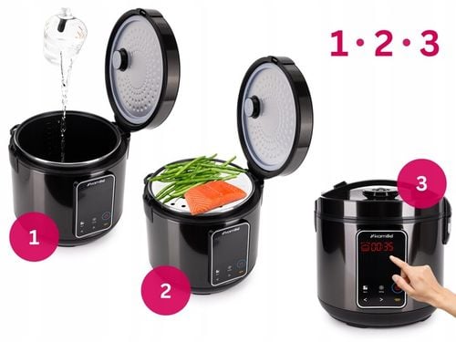 MULTICOOKER ELEKTRYCZNY garnek SZYBKOWAR PAROWAR WIELOFUNKCYJNY 24 na Arena.pl