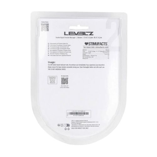 Double Ripple Silicone Prostate Massager - Black na Arena.pl