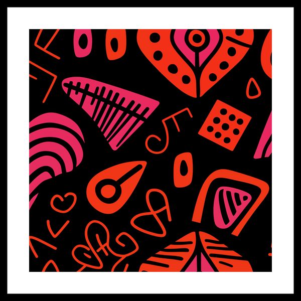 Plakat 50x50cm Rytm Wzorów zdjęcie 3