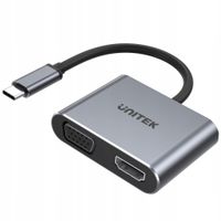 Stacja dokujaca Unitek USB-C - HDMI, VGA, USB-A,PD 100W