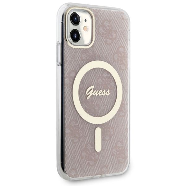 Etui Guess do iPhone 11, Różowy, MagSafe zdjęcie 4