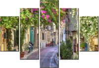 105CM 150CM OBRAZ 5 ELEM DOMY DZIELNICY PLAKA DRUK