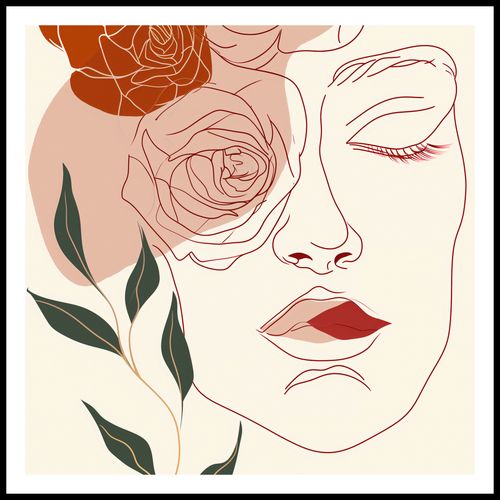 Plakat 70x70cm Beż i Twarz na Arena.pl