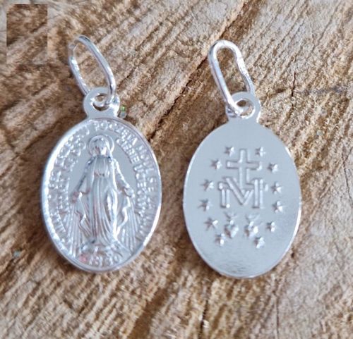 Srebrny Zestaw Komunijny ŁAŃCUSZEK pancerka Cudowny MEDALIK PUDEŁKO Komunia na Arena.pl