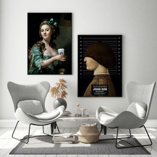 Zestaw dwóch plakatów obrazów 21x29,7 cm A4 na Arena.pl