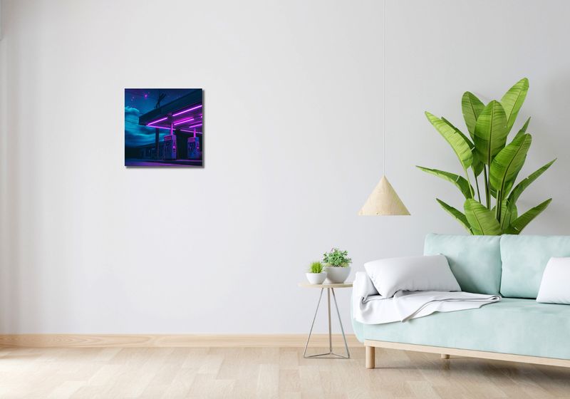 Obraz 40x40cm Moc Neonowej Nocy zdjęcie 2