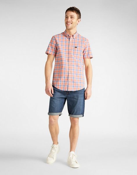 MĘSKA KOSZULA LEE LEE BUTTON DOWN SS PAPRIKA L886DGNI M zdjęcie 5