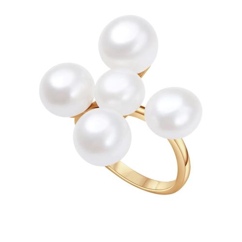 Srebrny pierścionek PDK6504Y - Naturalne Perły hodowane słodkowodne na Arena.pl