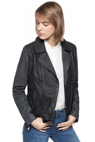 WRANGLER DAISY LEATHER JACKET BLACK W4070ZA01 M na Arena.pl