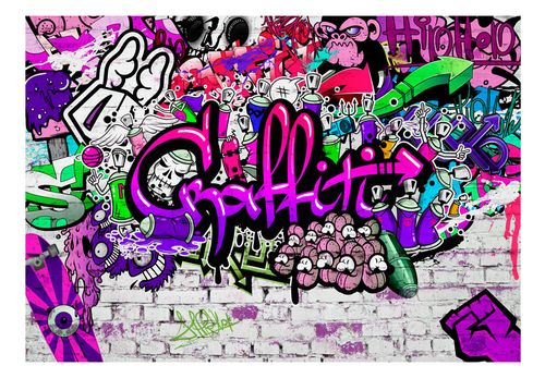 Fototapeta - Foletowe graffiti 400x280 na Arena.pl