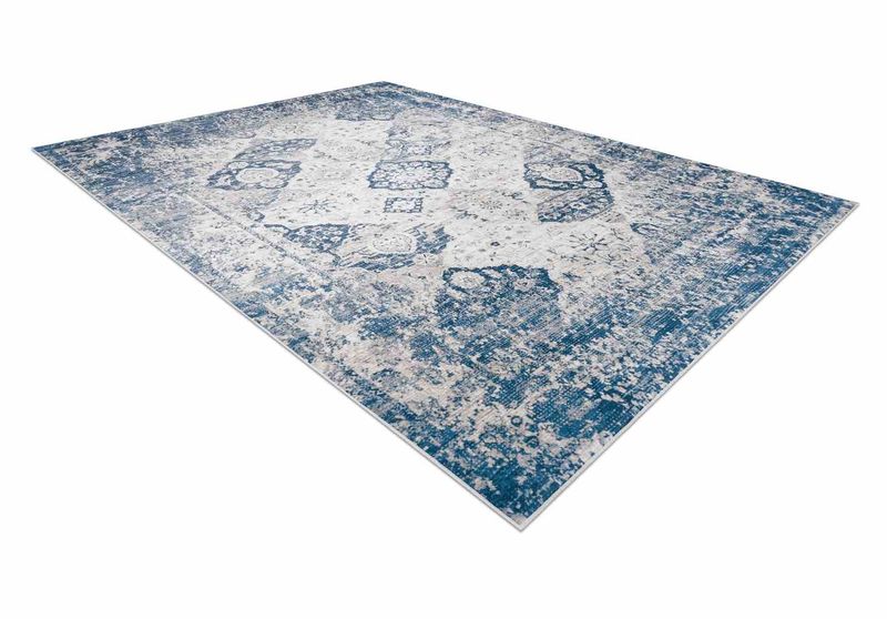 RUG/LU/ARLEN/ROSETTE2/BEIGE+BLUE/160x220 zdjęcie 3