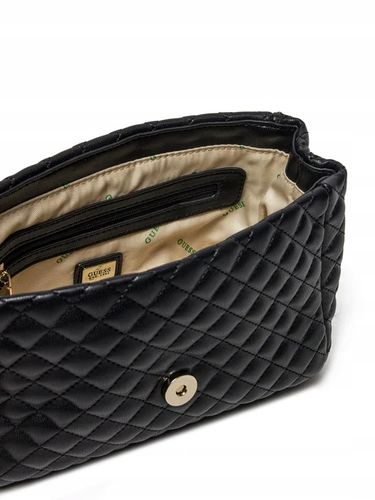 Guess Torebka Damska mała pikowana listonoszka HWEQG9 54121 Czarna na Arena.pl