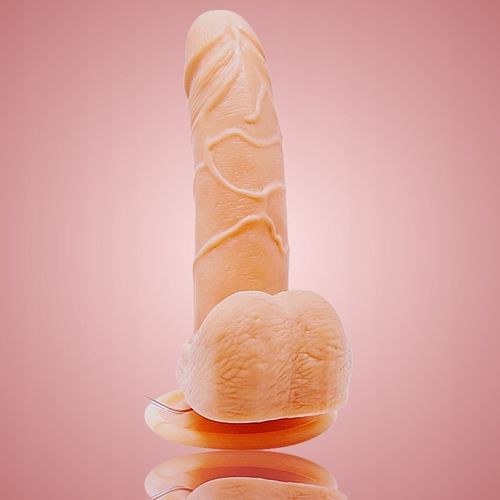 WIBRATOR DAMSKI Z PRZYSSAWKĄ DILDO MASAŻER REALISTYCZNY PENIS + GRATIS ŻEL na Arena.pl