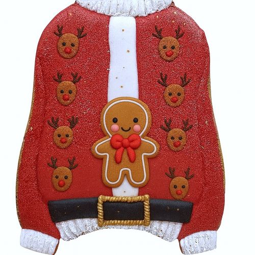 CIASTKO LUKROWANE SWETEREK MIKOŁAJA NO9 BOŻE NARODZENIE RĘCZNIE ROBIONE na Arena.pl