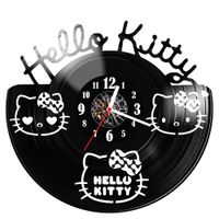Zegar ścienny z płyty winylowej Hello Kitty 1620.14