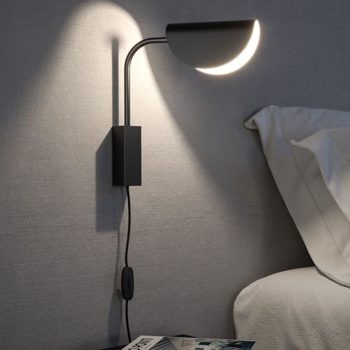 Kinkiet ścienny Mollis MOD126WL-01B do czytania czarny na Arena.pl