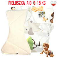 Pieluszka Wielorazowa AIO Kieszonka bambus SAFARI NappiMe