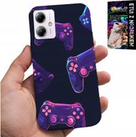ETUI DO MOTOROLA MOTO G14 - CASE DLA GRACZA, WZORY Z GIER + SZKŁO