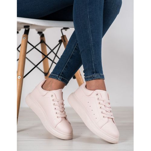 Pudrowe Trampki Na Platformie r.37 na Arena.pl