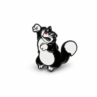 Lucifer the Cat | 4 cm | Metal | Przypinka Filmowa | Cinderella