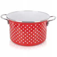 2X Garnek EMALIOWANY do gotowania tradycyjny na gaz indukcję 22 cm 4L